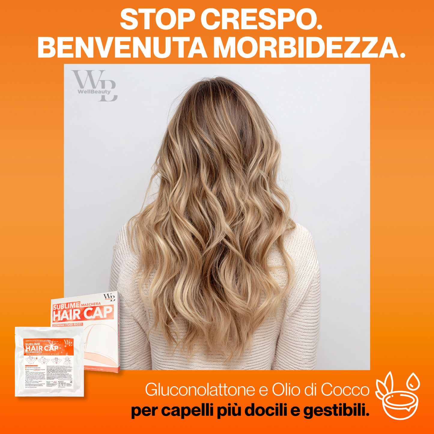 Wellbeauty Maschera Capelli Monouso Anticrespo Disciplinante