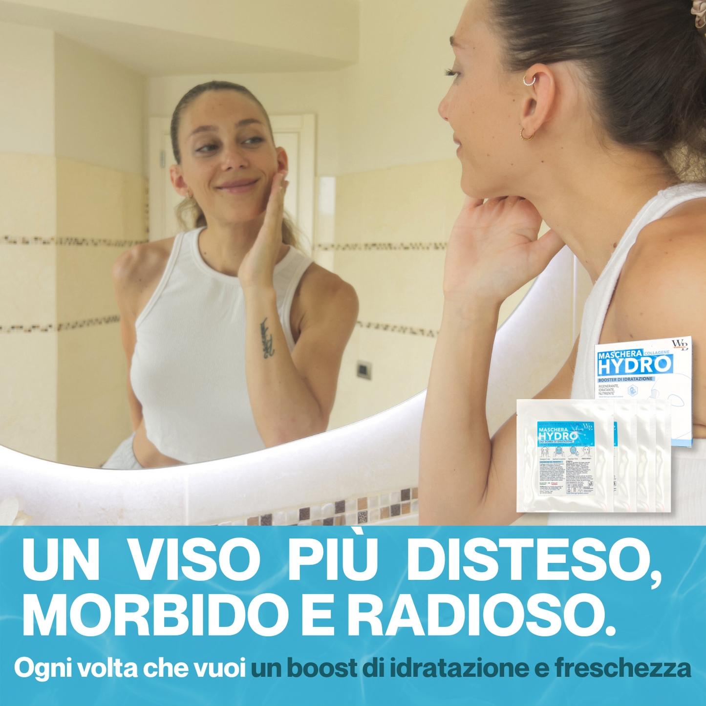 Wellbeauty® HydroLyo - Maschera al Collagene Marino Viso