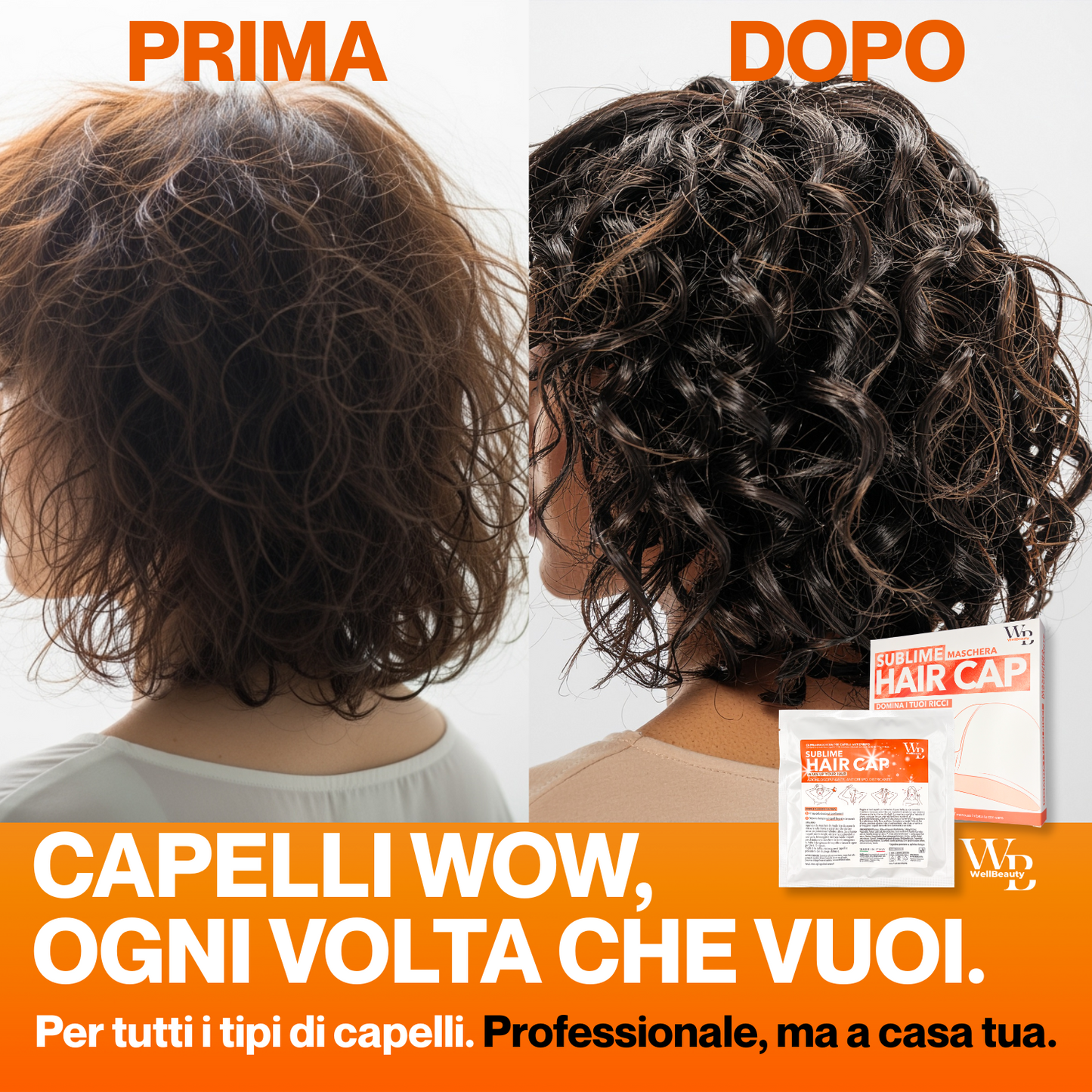 Wellbeauty Maschera Capelli Monouso Anticrespo Disciplinante