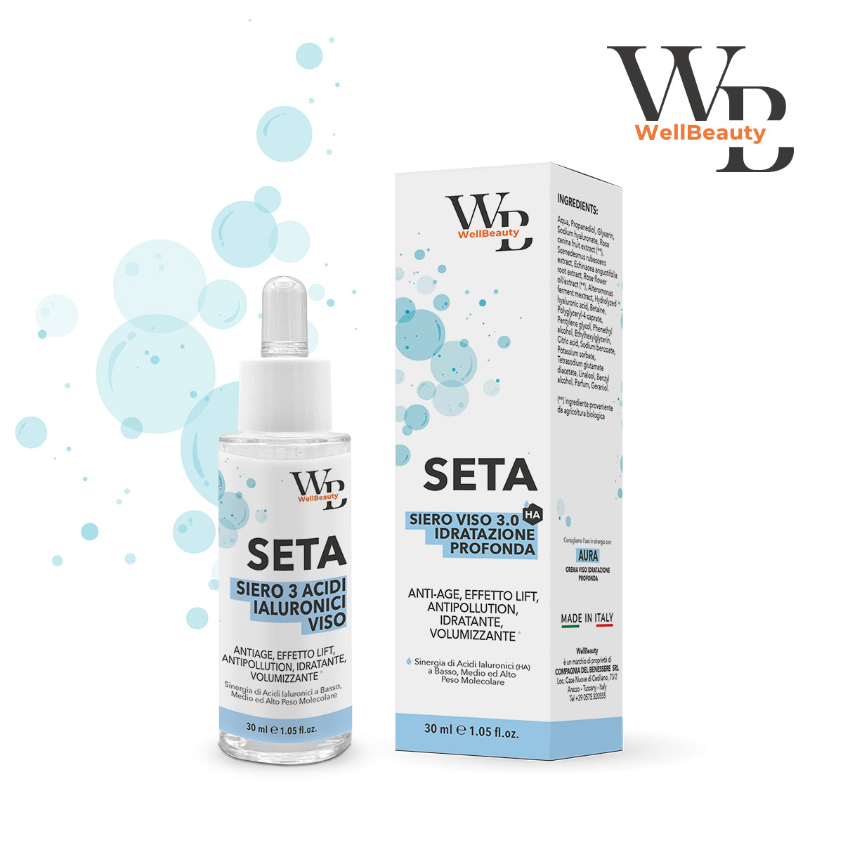 SETA -  Siero Viso ai 3 Acidi Ialuronici